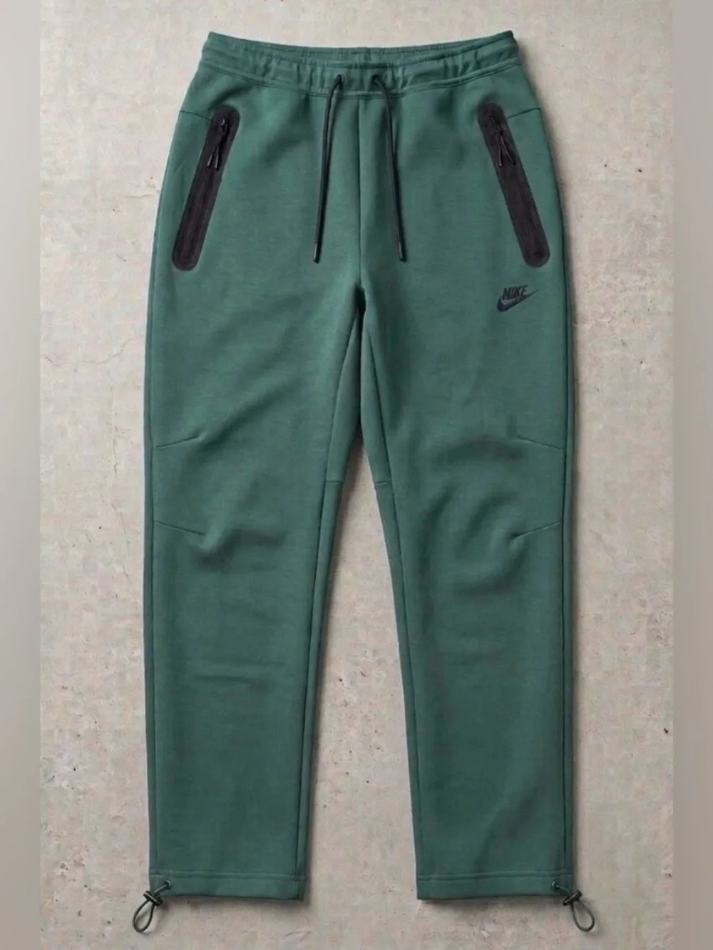 Nike Tech Sportswear Forest Green Zipper Pocket Joggers